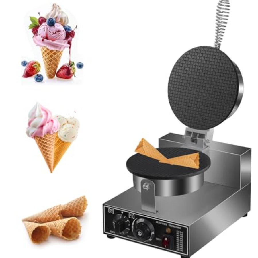 Waffle Cone Maker - Electric Ice Cream Cone Maker 1300W