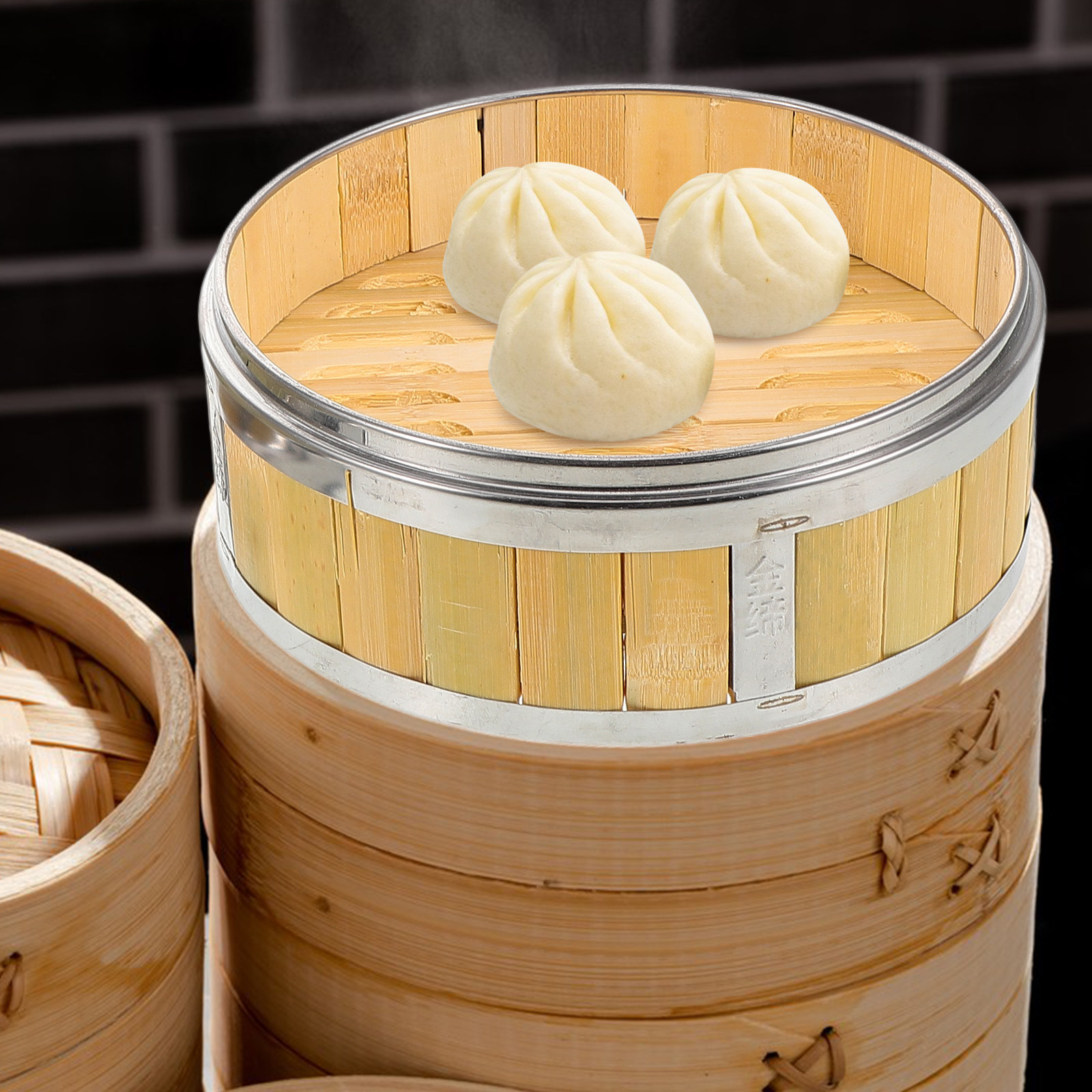 Bao Steamer Bamboo - 18Cm Handmade Bamboo Steamer Basket Wooden