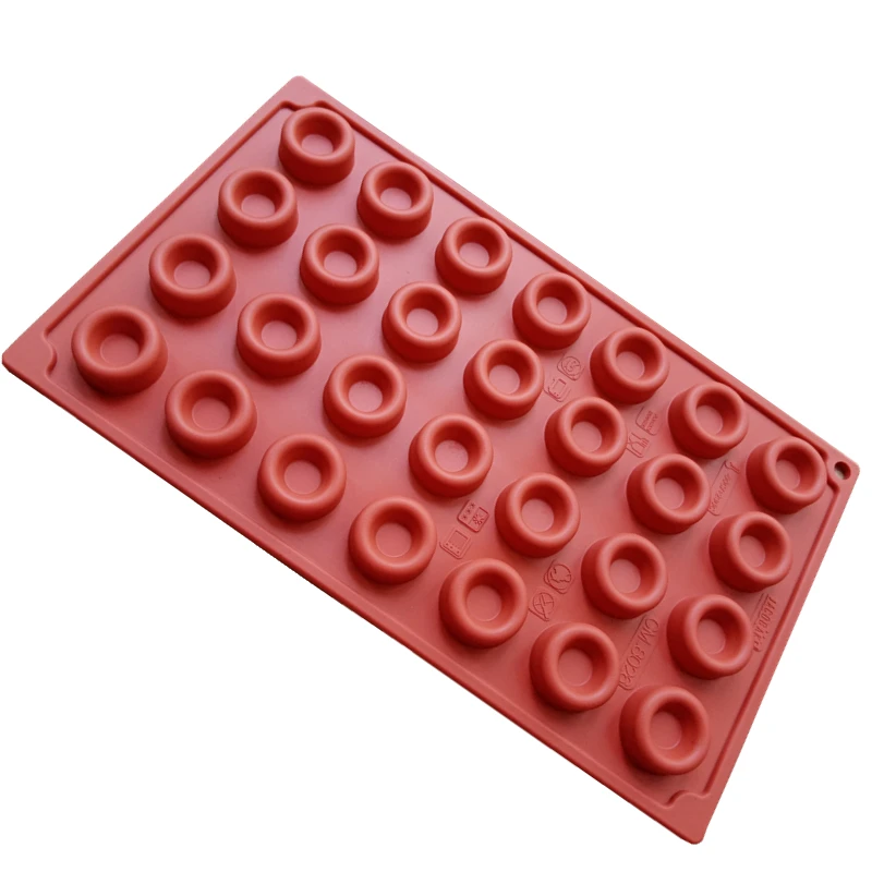 Donut Mold Silicone - 28 Cavities Mini Donut Mold Silicone