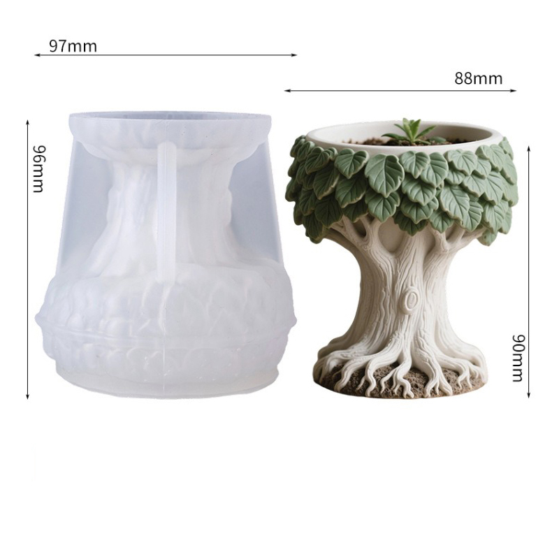 Potsticker Mold - 3D Leaf And Tree Stump Aroma