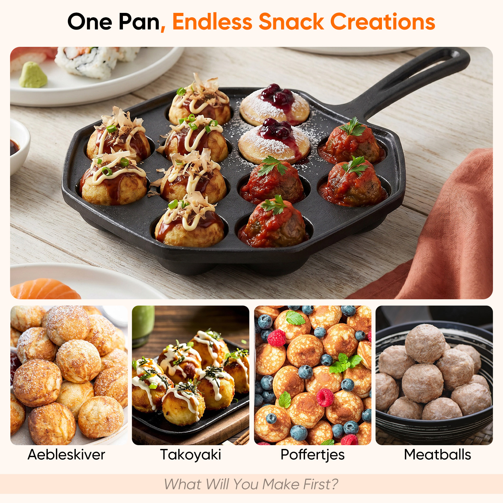Takoyaki Pan Cast Iron 12 Mold - Takoyaki Grill Plate avis et prix