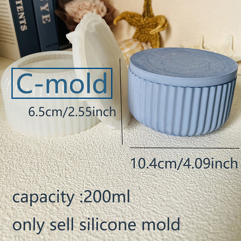 Cement Candle Jar Silicone Mol - Potsticker Mold avis et prix