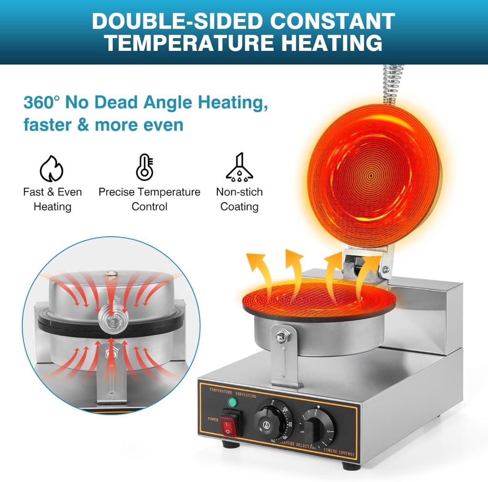 1200W Commercial Waffle Cone M - Waffle Cone Maker avis et prix