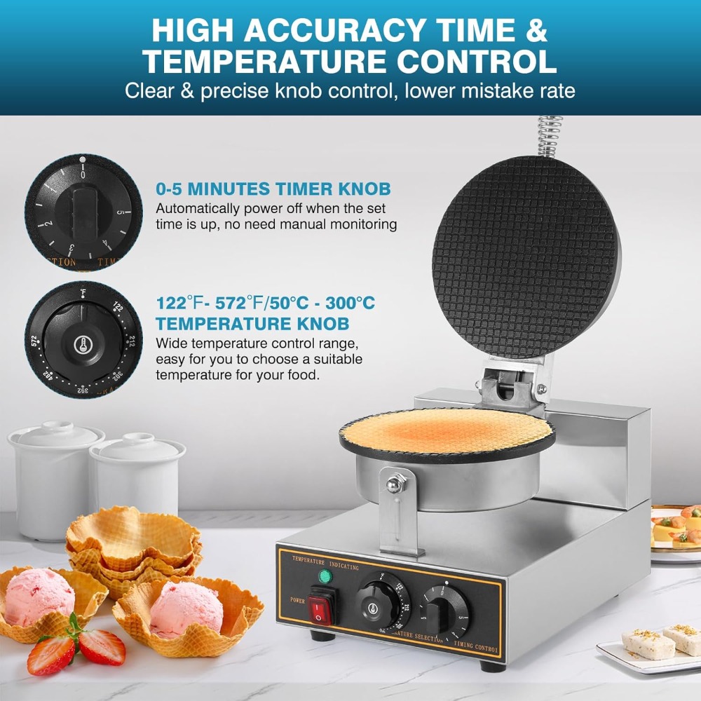 1200W Commercial Waffle Cone M - Waffle Cone Maker avis et prix