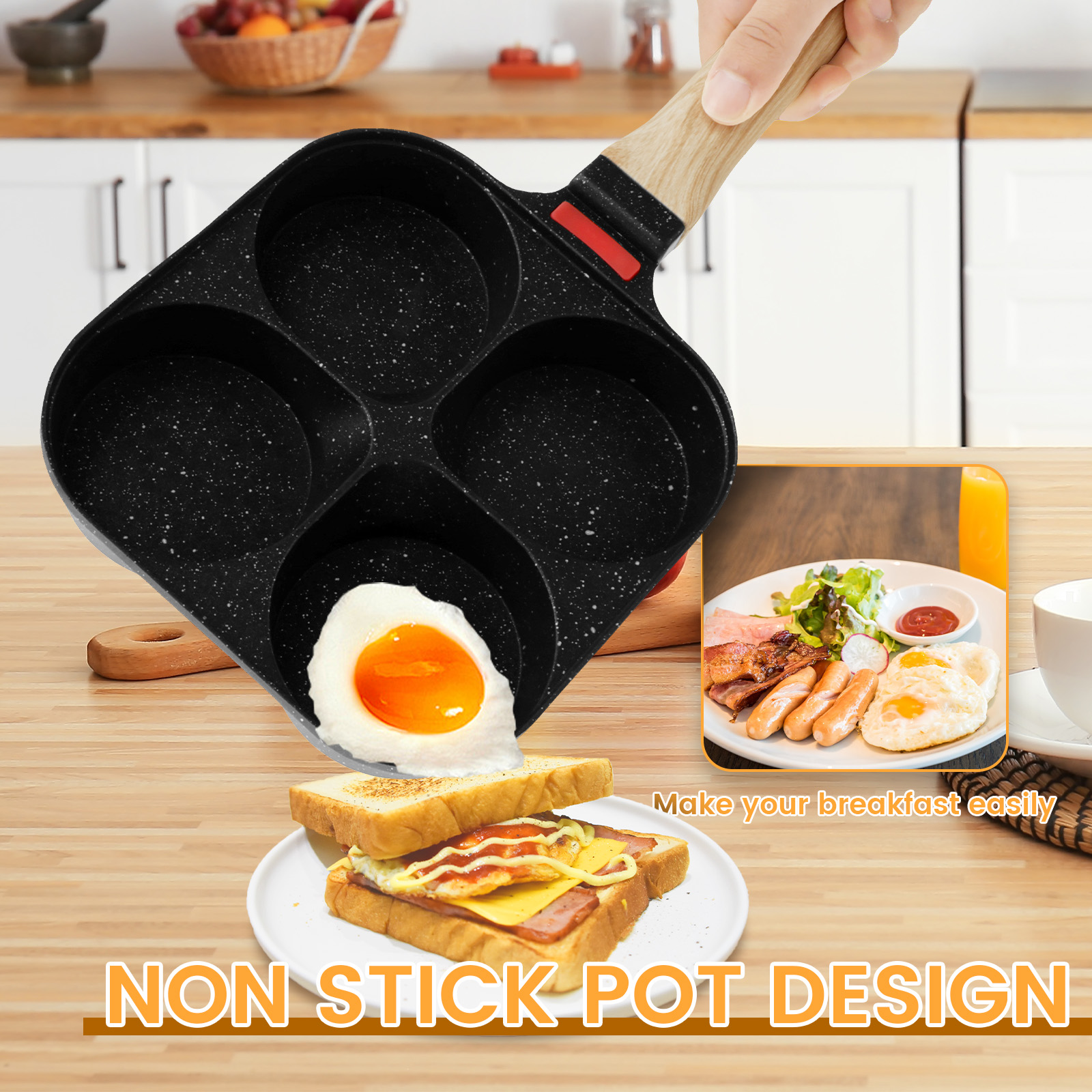 Egg Frying Pan Nonstick Pancak - Mini Pancake Griddle avis et prix