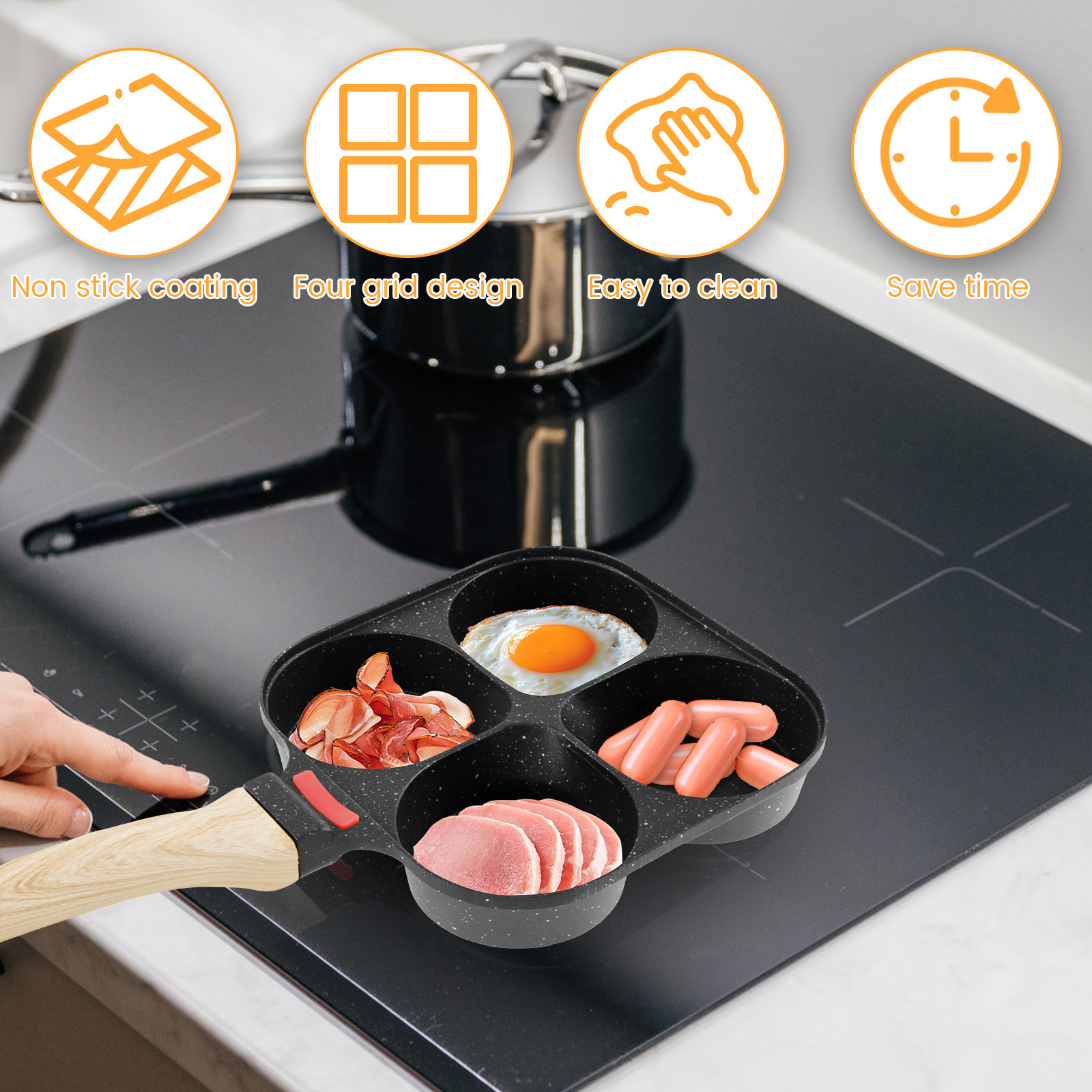 Egg Frying Pan Nonstick Pancak - Mini Pancake Griddle avis et prix