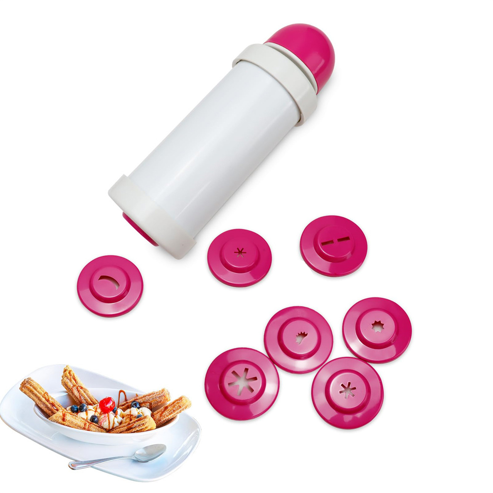 1pc DIY Manual Cookie Press Ma - Churros Maker Gun avis et prix