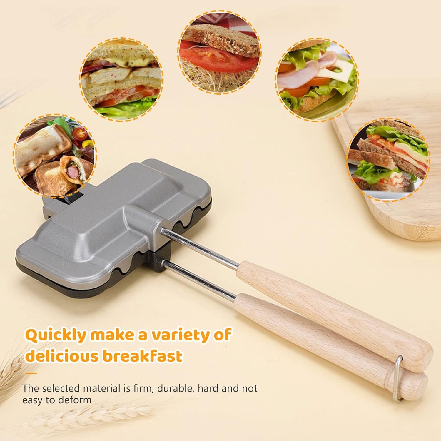 Hot Sandwich Maker, Double-Sid - Hot Dog Press avis et prix