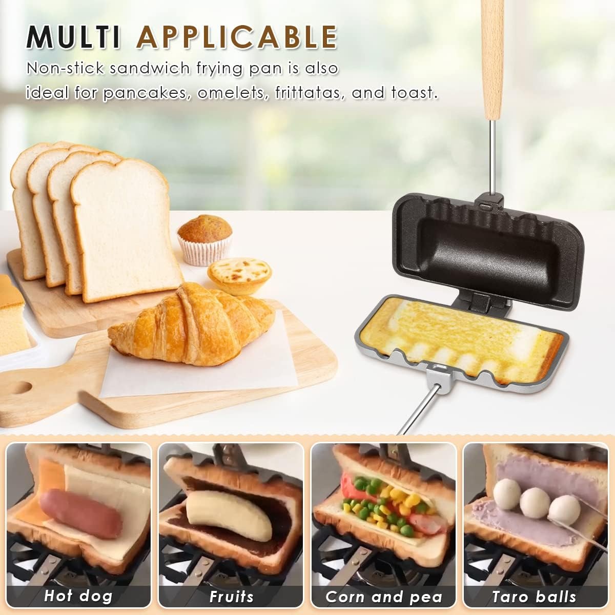 Hot Sandwich Maker, Double-Sid - Hot Dog Press avis et prix