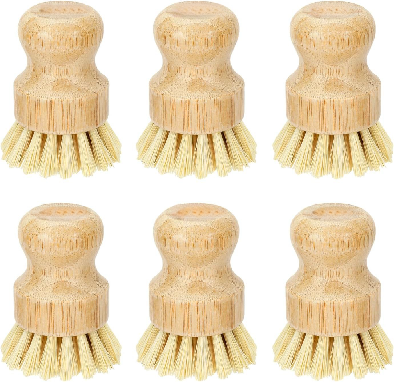 Bamboo Dish Scrub Brushes, Kit - Cast Iron Corn avis et prix