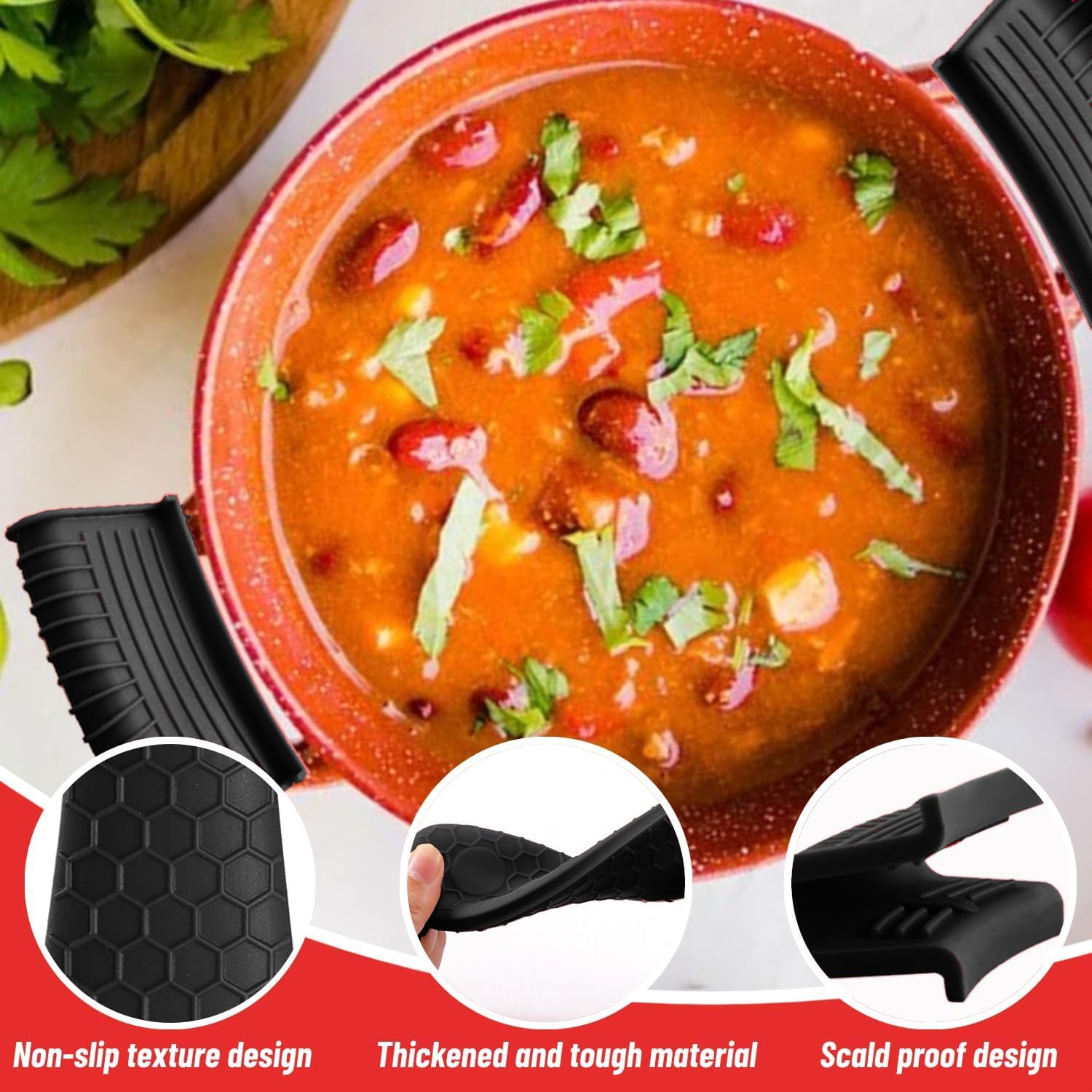 Silicone Heat-Resistant Handle - Cast Iron Corn avis et prix