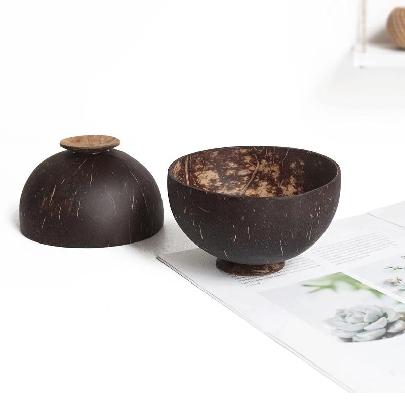 1pcs Natural Coconut Bowl Spoo - Dim Sum Basket avis et prix