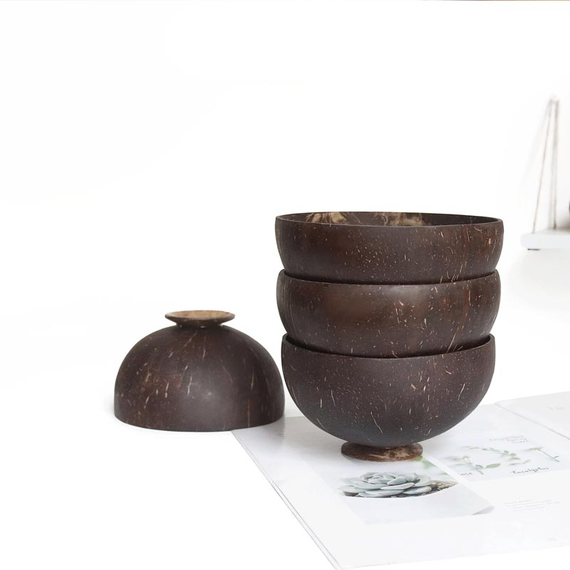 1pcs Natural Coconut Bowl Spoo - Dim Sum Basket avis et prix