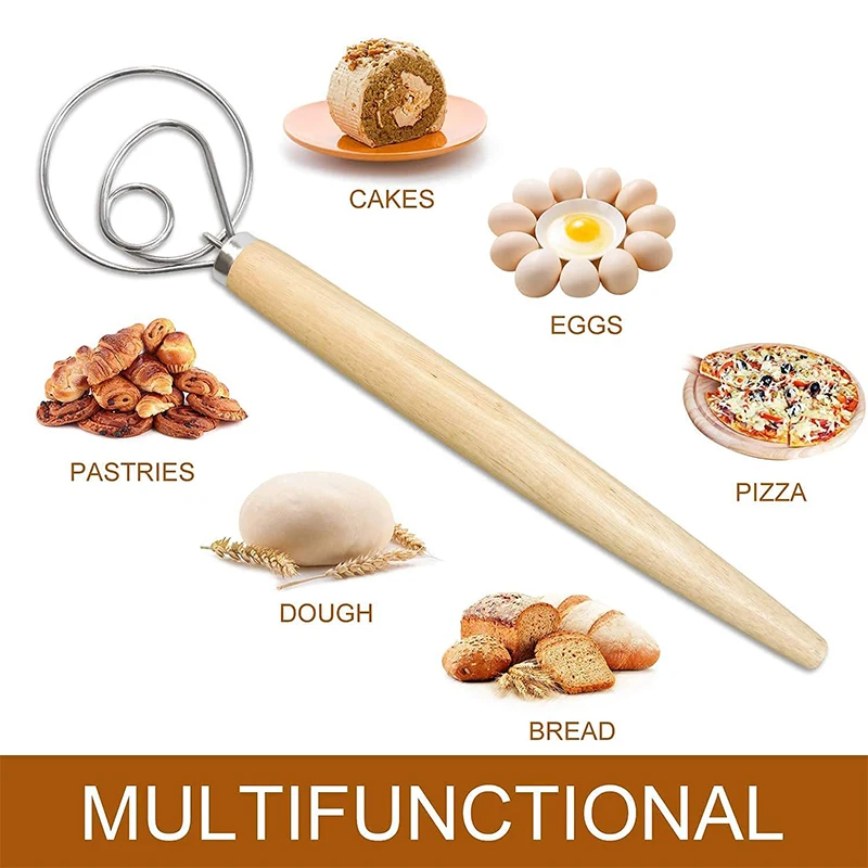 Cake Tools Danish Dough Whisk  - Danish Pancake Pan avis et prix