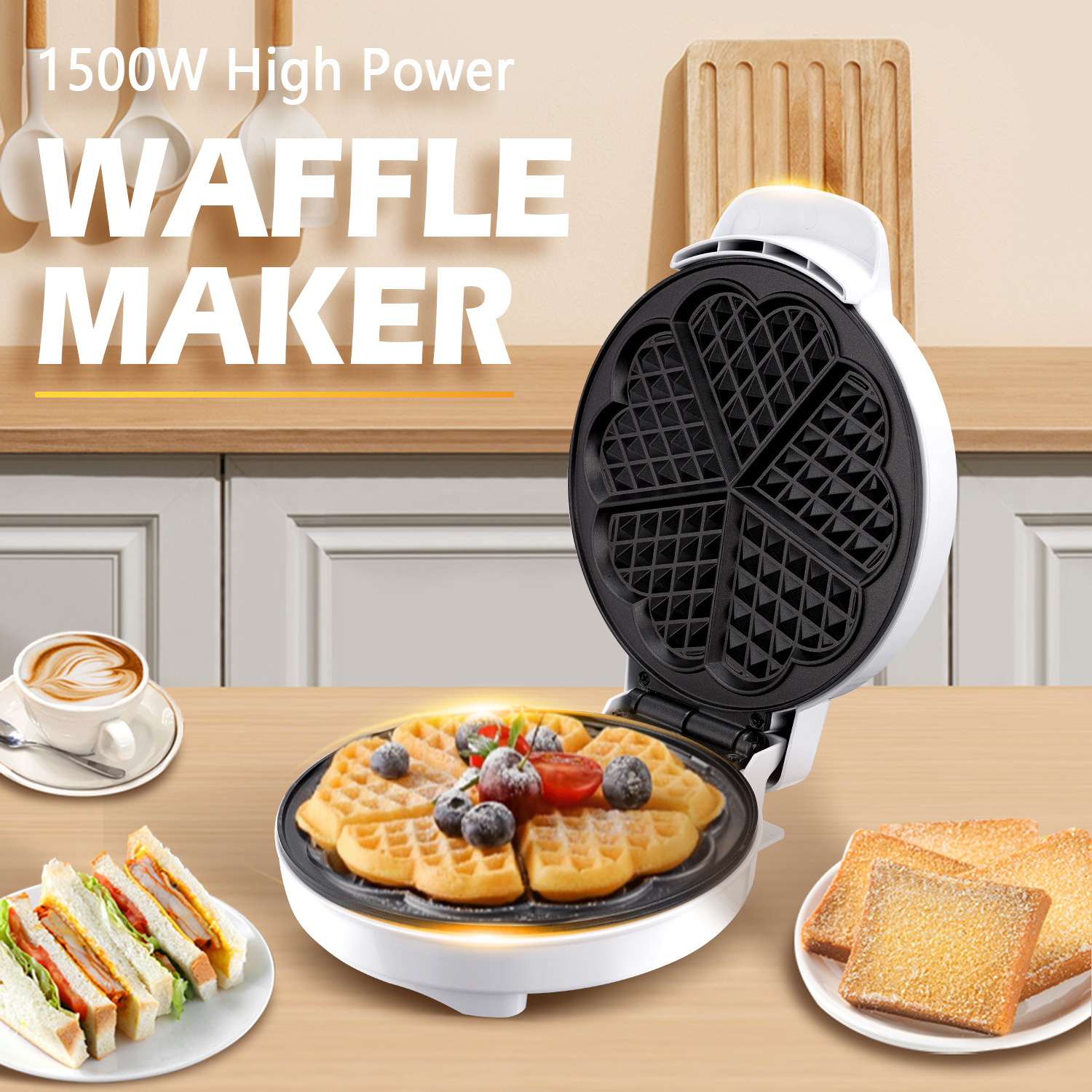 Breakfast Waffle Molds Egg Cak - Egg Waffle Pan avis et prix