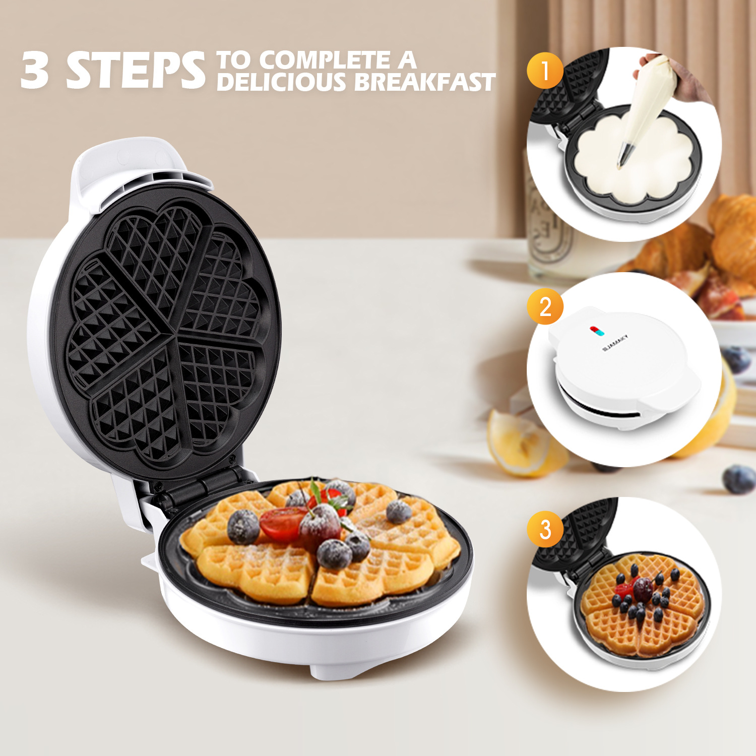 Breakfast Waffle Molds Egg Cak - Egg Waffle Pan avis et prix