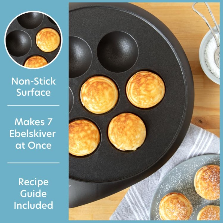 Ebelskiver Maker- Electric Non - Takoyaki Grill Plate avis et prix