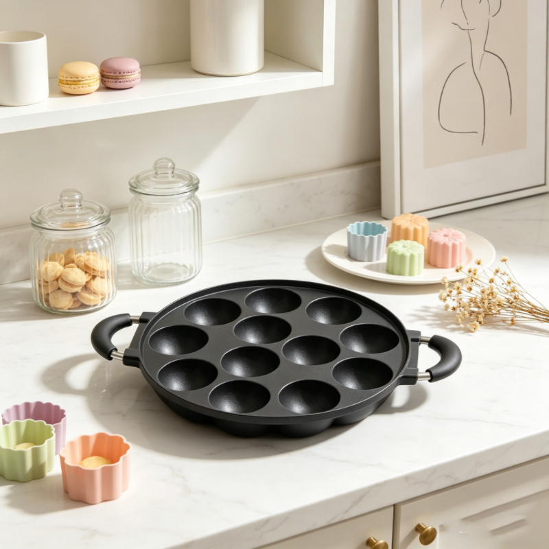 7/12 Mold Aebleskiver Pan, Non - Danish Pancake Pan avis et prix