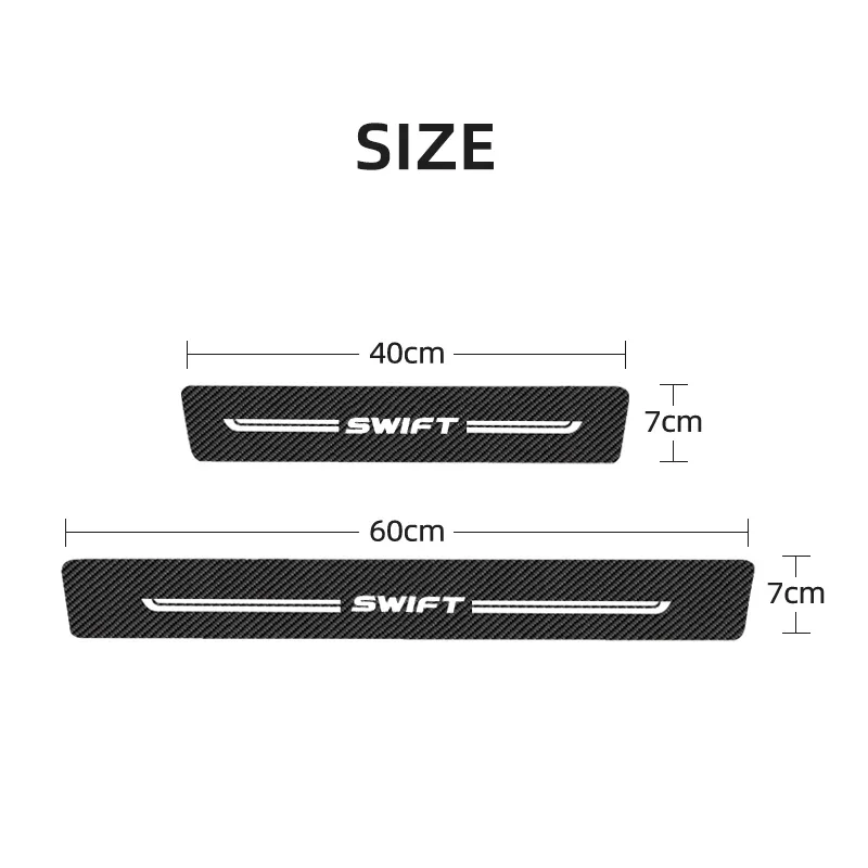 Car Front Rear Door Threshold  - Crepe Pan Carbon avis et prix