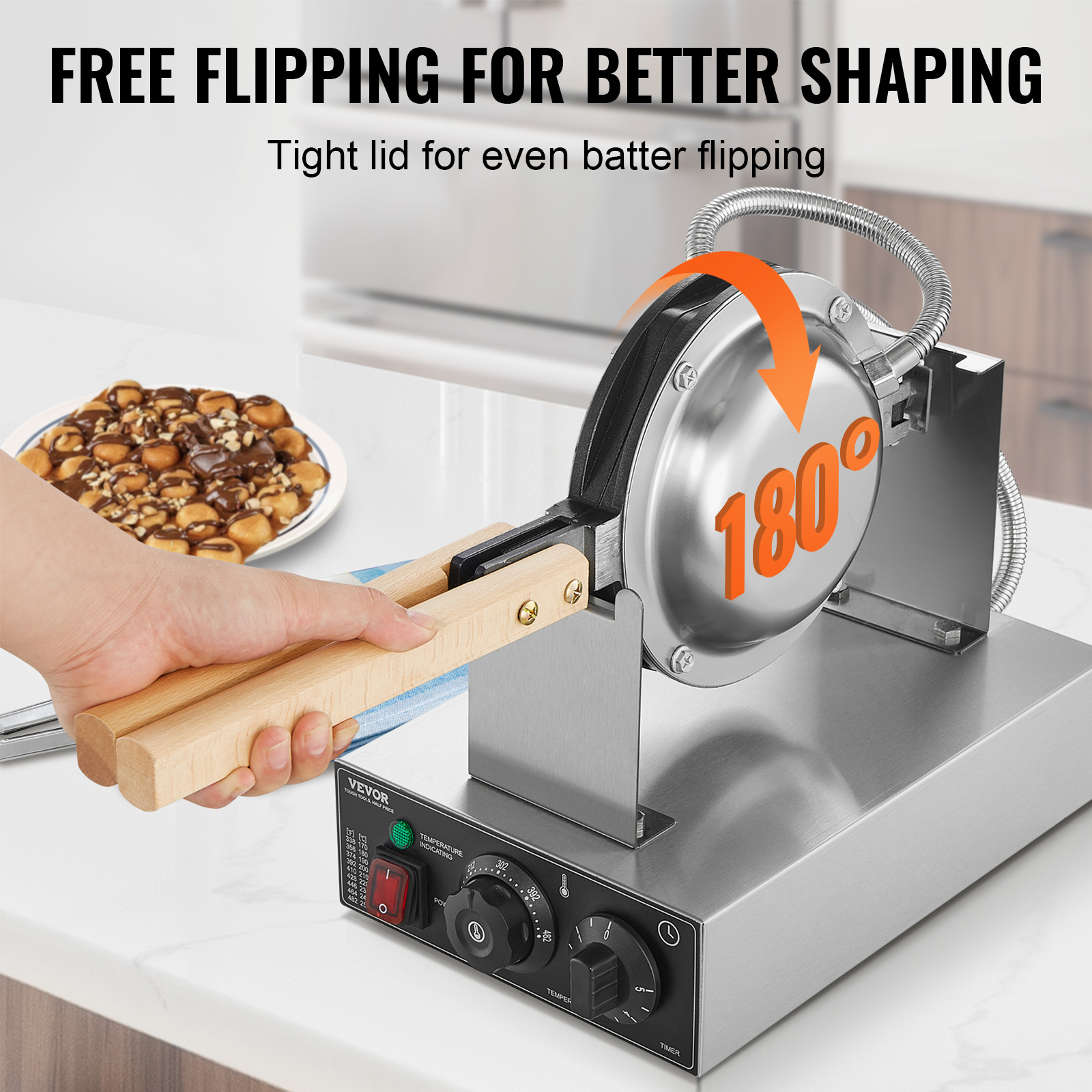 HomeWise Commercial Egg Bubble - Egg Waffle Pan avis et prix