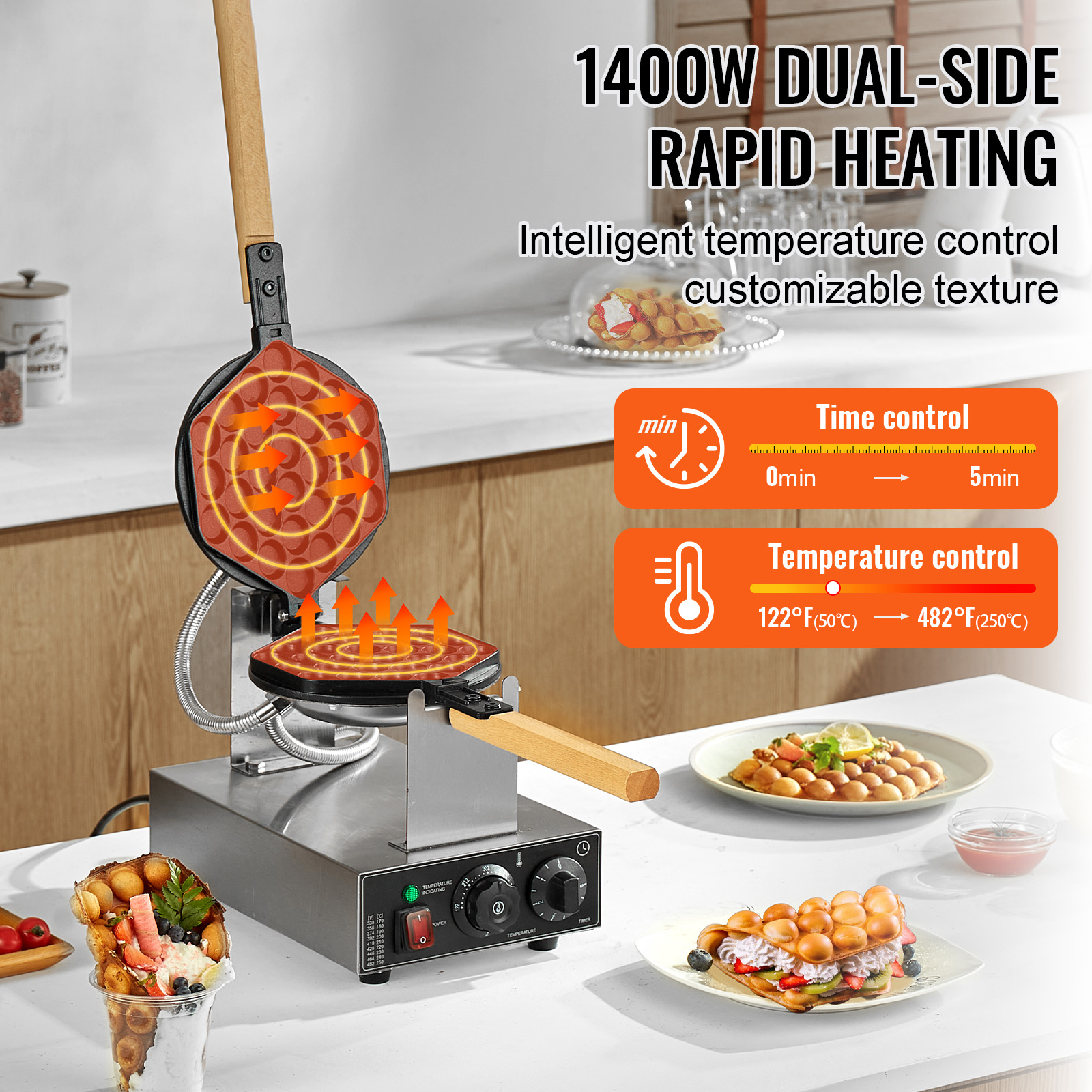 HomeWise Commercial Egg Bubble - Egg Waffle Pan avis et prix