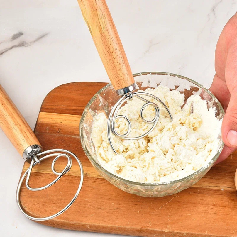 Large Hand Danish Dough Whisk  - Danish Pancake Pan avis et prix