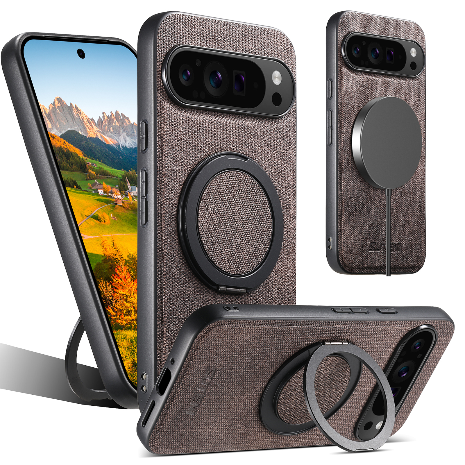 Faux Leather Magnet Wireless C - Taco Stand Holder avis et prix