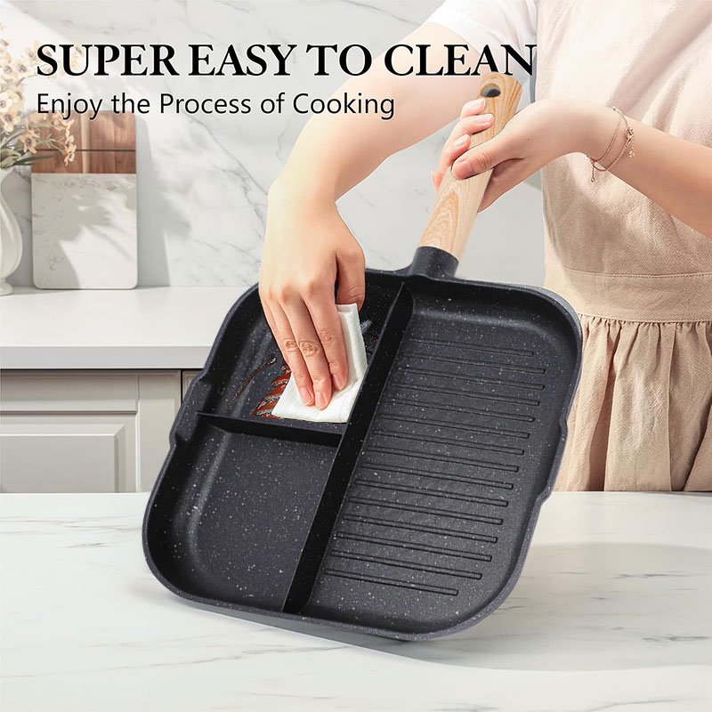3 in 1 Frying Pan Aluminum All - Egg Waffle Pan avis et prix