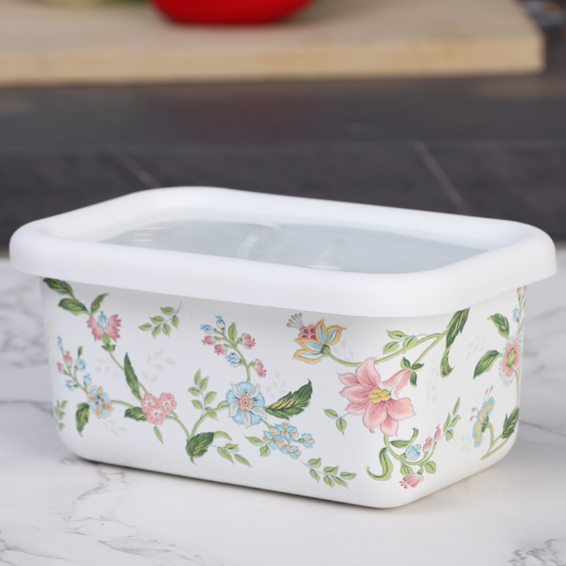 Enamel Salad Fruit Square Bowl - Dim Sum Basket avis et prix