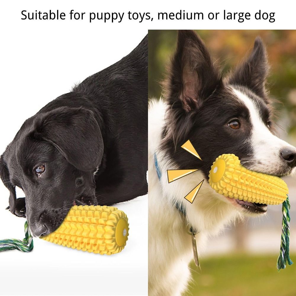 Tough Rubber Dog Chew Corn Sti - Corn Dog Stick avis et prix
