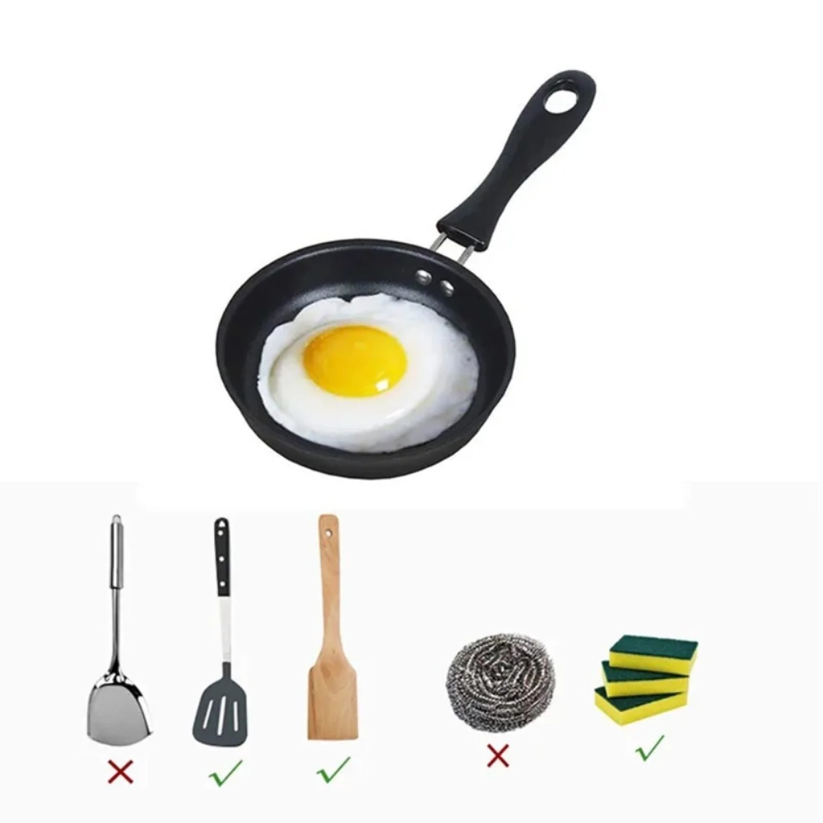 Mini Frying Pan with Handle Po - Mini Pancake Griddle avis et prix