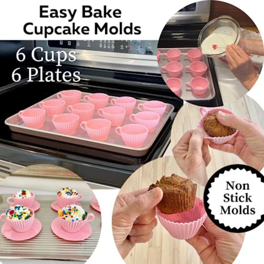 Silicone Teacup Set 12 Pc - Cu - Donut Mold Silicone avis et prix
