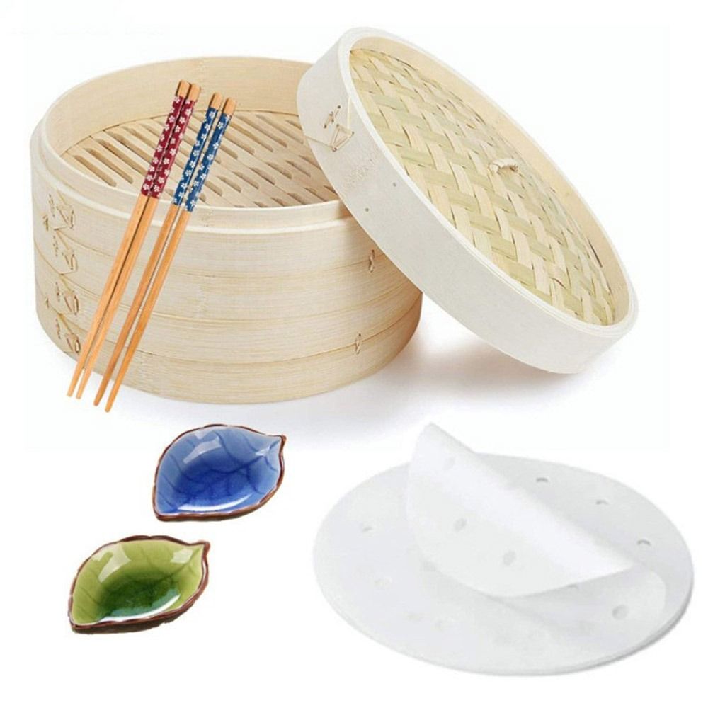 Bamboo Steamer Basket with Lid - Bao Steamer Bamboo avis et prix