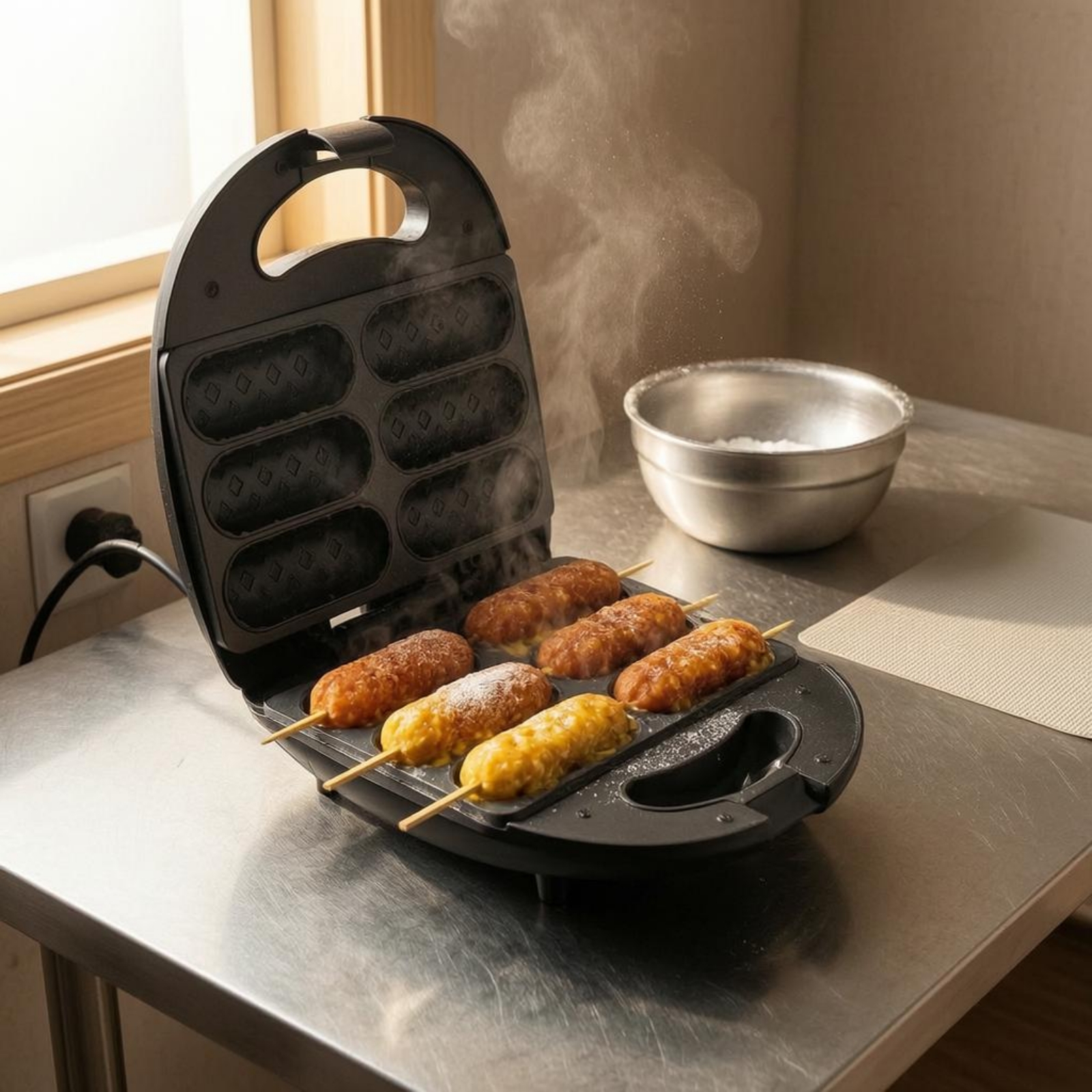 Corn Dog Maker Double-Sided He - Corn Dog Stick avis et prix