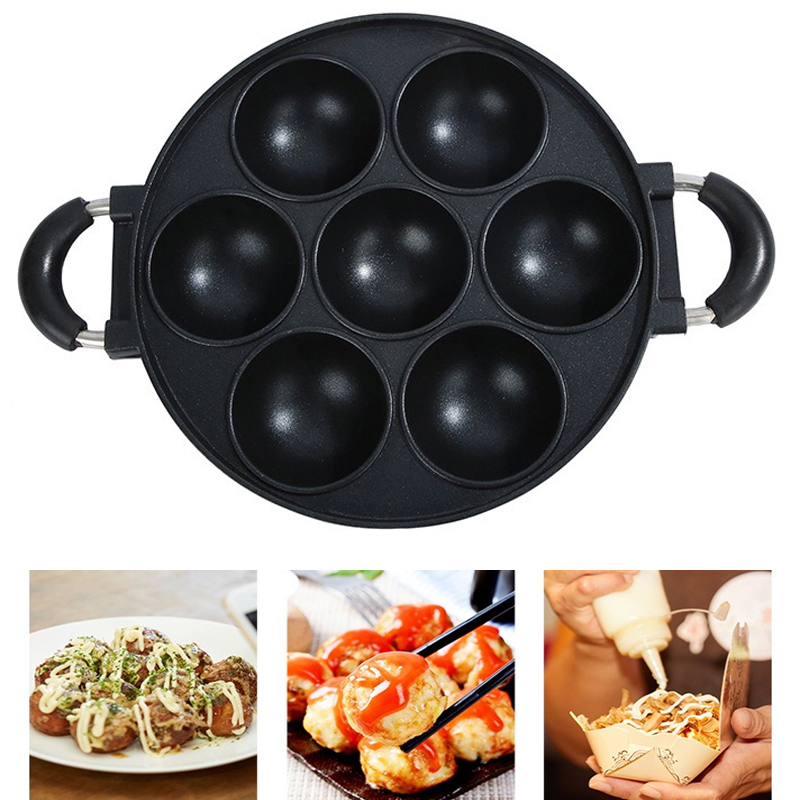 7 Hole Cake Cooking Pan Cast I - Egg Waffle Pan avis et prix