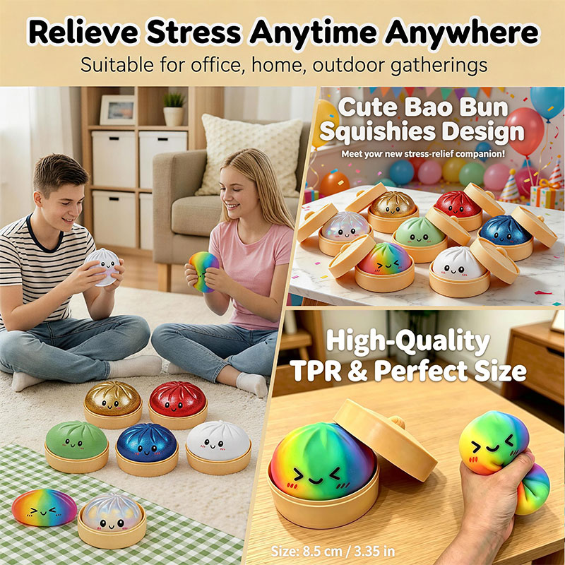 Bao Bun Squishy Toy with Bambo - Bao Steamer Bamboo avis et prix