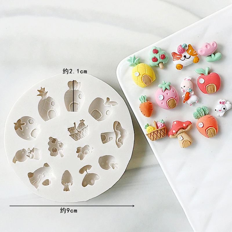 Cute Bunny Bear Carrot House S - Donut Mold Silicone avis et prix