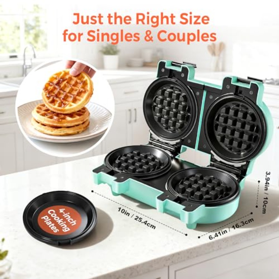 2-in-1 Double Waffle and Panca - Mini Pancake Griddle avis et prix