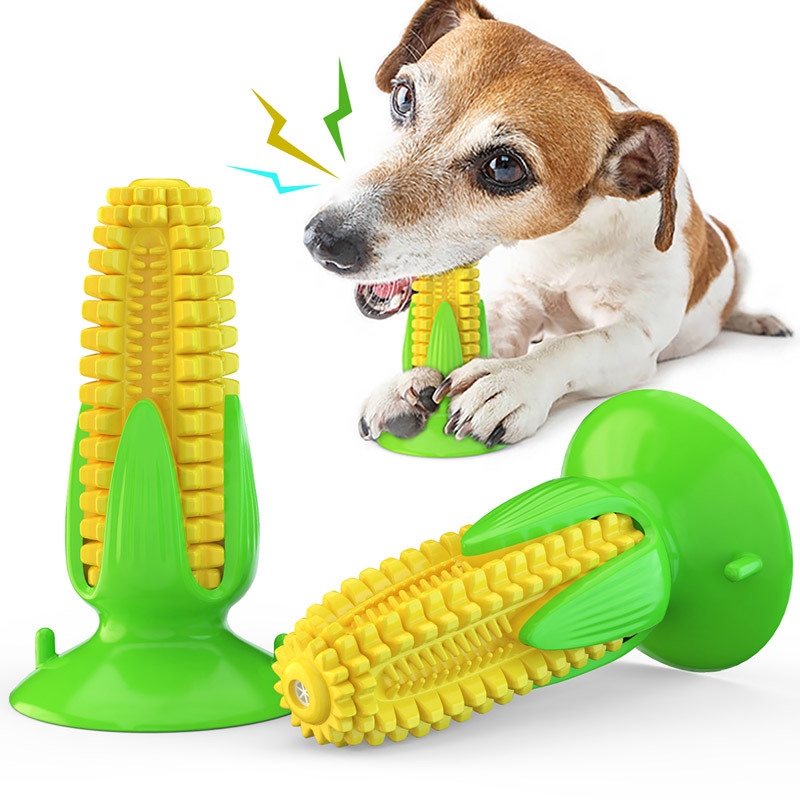 Dog toy with suction cup and c - Corn Dog Stick avis et prix