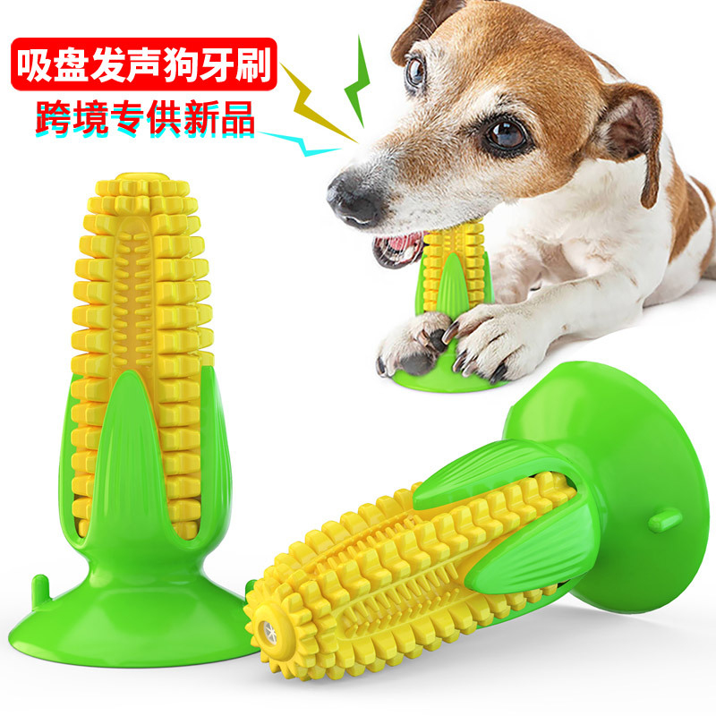 Dog toy with suction cup and c - Corn Dog Stick avis et prix