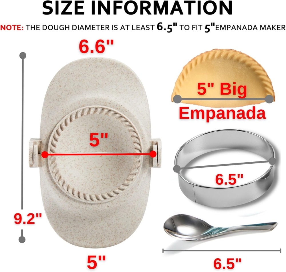 5 Inch Extra Large Empanada Ma - Dumpling Press Set avis et prix