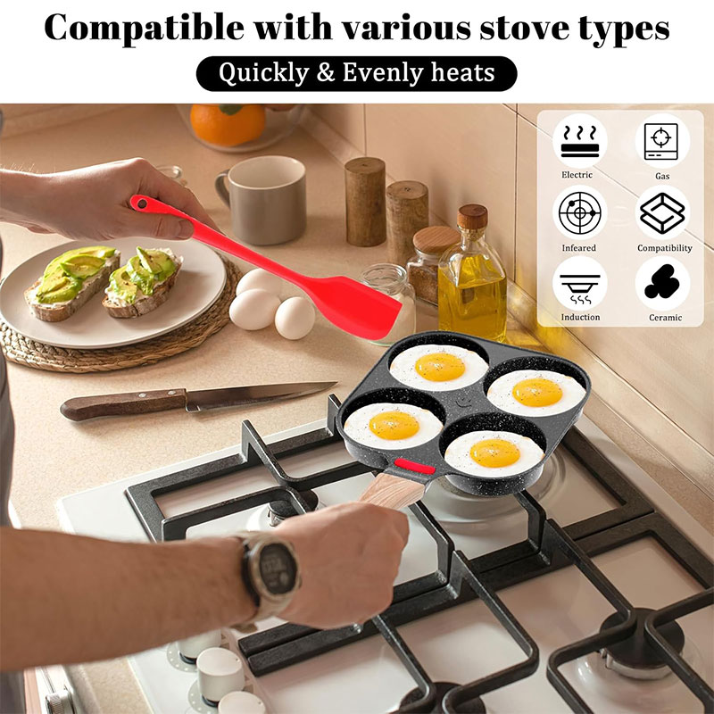 Deepened Egg Frying Pan with L - Mini Pancake Griddle avis et prix