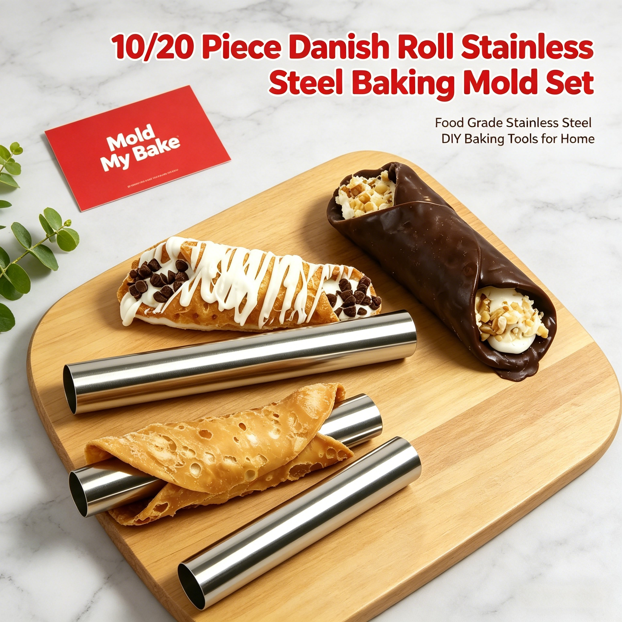 Cannoli Tubes Set, 10/20Pcs Fo - Danish Pancake Pan avis et prix