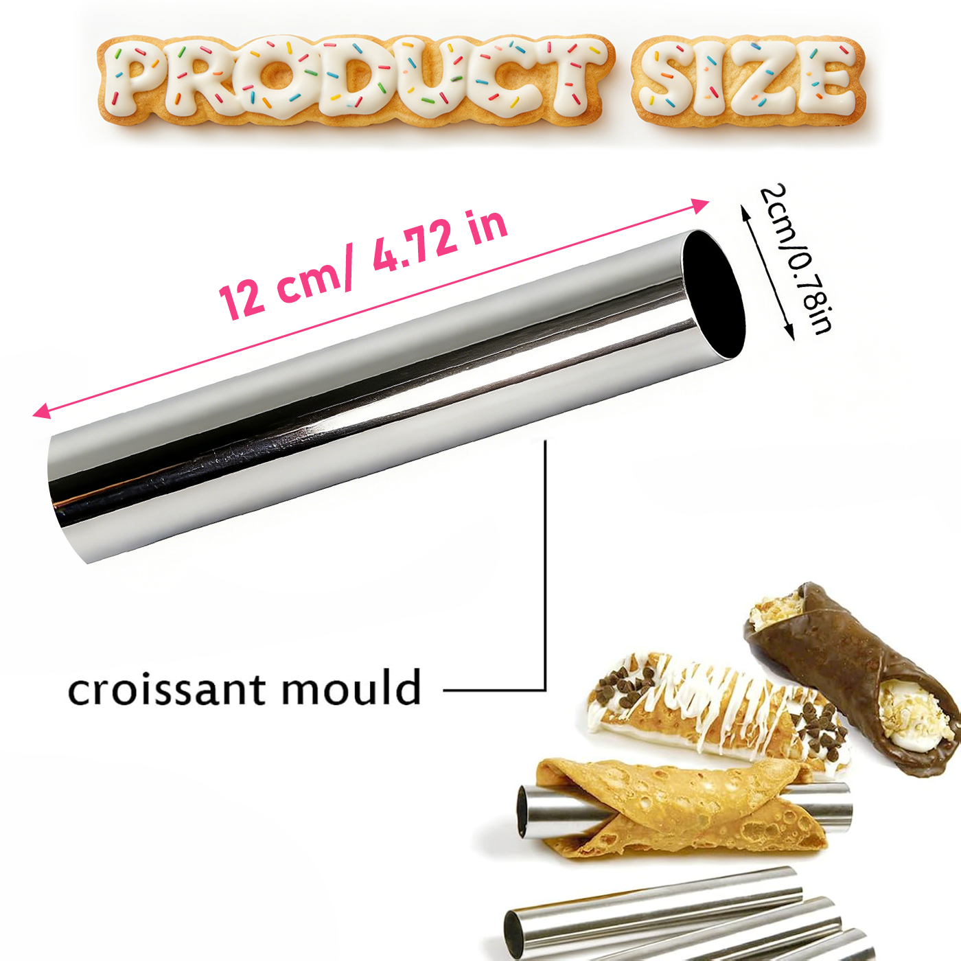 Cannoli Tubes Set, 10/20Pcs Fo - Danish Pancake Pan avis et prix