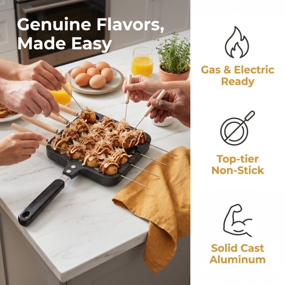Cast Aluminum Takoyaki Grill P - Takoyaki Grill Plate avis et prix