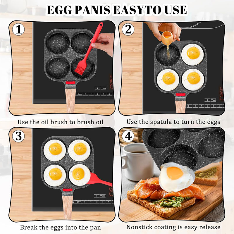 Deepened Egg Frying Pan with L - Mini Pancake Griddle avis et prix