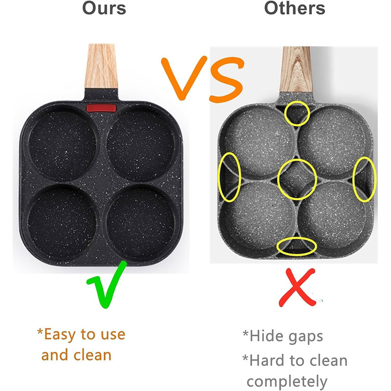 Deepened Egg Frying Pan with L - Mini Pancake Griddle avis et prix