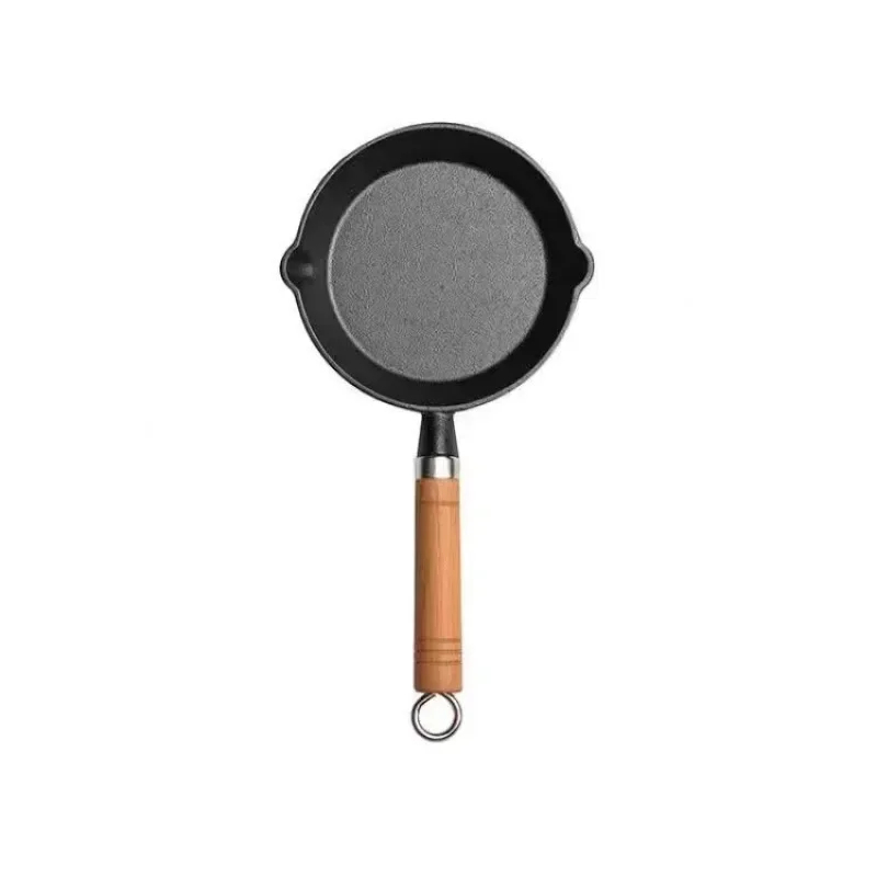 20cm Cast Iron Skillet Wooden  - Egg Waffle Pan avis et prix