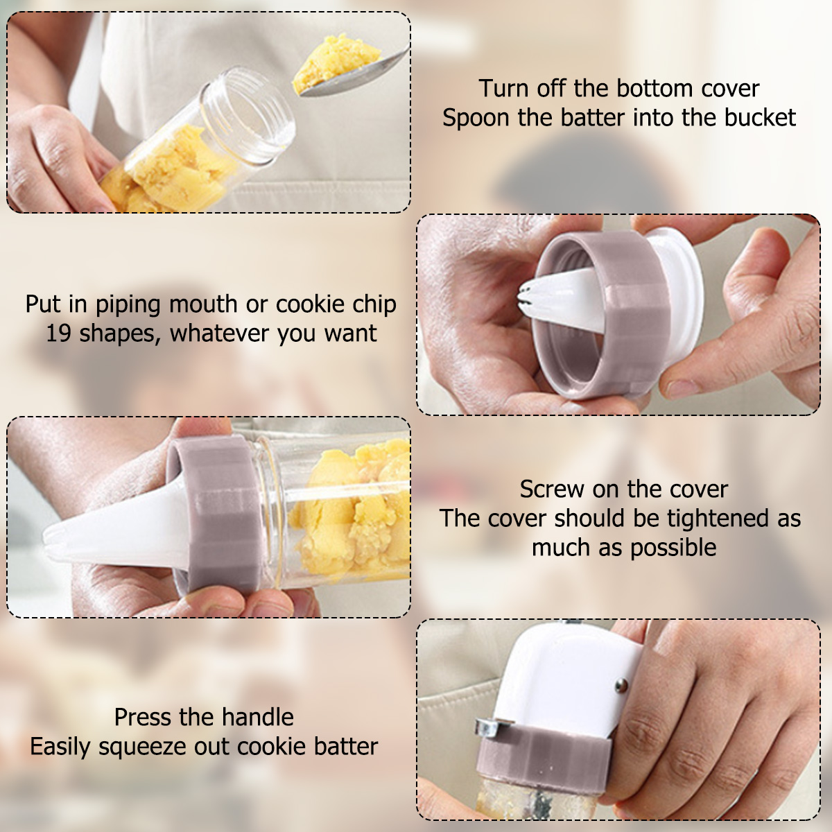 Cookie Press Set Cookie Press  - Churros Maker Gun avis et prix